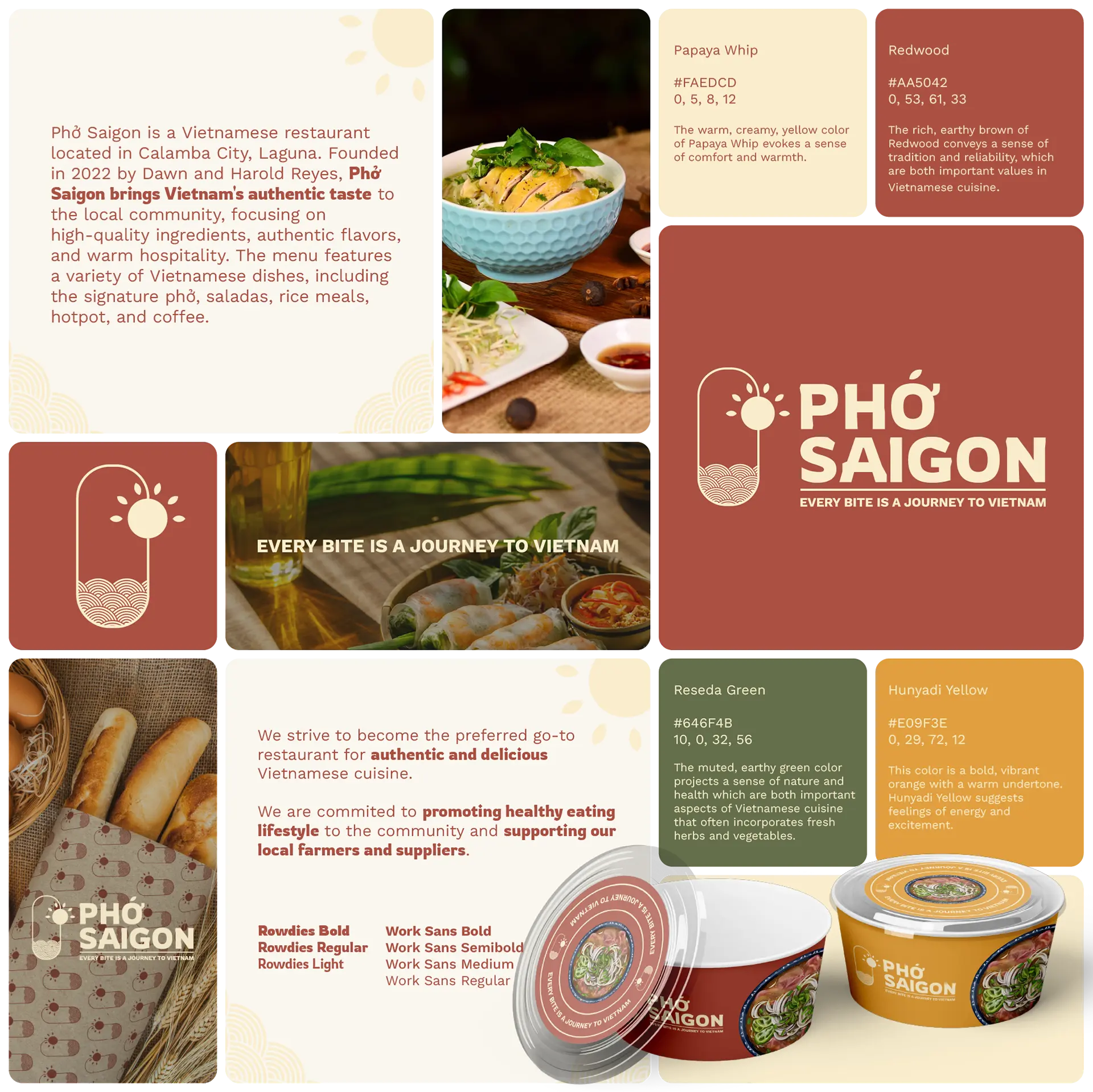 Phở Saigon compact brand guide